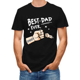 Le meilleur papa de tous les temps - T-shirt unisexe personnalisé personnalisé pour la famille - Fête des pères, cadeau d'anniversaire pour papa